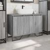 vidaXL Bathroom Sink Cabinet Grey Sonoma 91x35x60 cm Engineered Wood