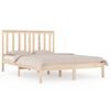 vidaXL Bed Frame without Mattress Solid Wood 140x190 cm (809997+818520)
