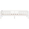 vidaXL Bed Frame White 100x200 cm Solid Wood Pine