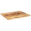 vidaXL Table Top 90x80x2.5 cm Rectangular Solid Wood Rough Mango