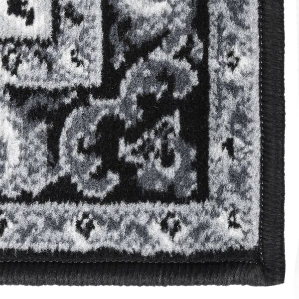 vidaXL Runner Rug BCF Black 60x150 cm