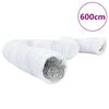 vidaXL Ventilation Duct Aluminium and PVC 6 m &Oslash;12.5 cm