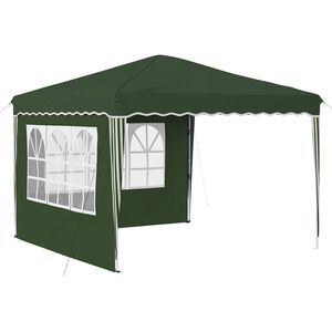vidaXL Pop-up Party Tent 288 x 288 x 245 cm Green Oxford Fabric