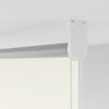 vidaXL Roller Blind Blackout Off White 140x130 cm Fabric Width 136.6 cm Polyester