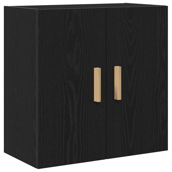 vidaXL Wall Cabinet Black Oak 60 x 30 x 60 cm Engineered Wood