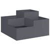 vidaXL Garden Planter Anthracite 80 x 80 x 48 cm Steel