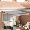 vidaXL Retractable Awning Light Grey 300 x 250 cm Polyester and Steel