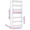 vidaXL Book Cabinet/Room Divider White 80x30x199.5 cm Solid Wood Pine