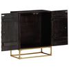 vidaXL Sideboard Black 60x35x75 cm Solid Mango Wood