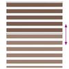 vidaXL Zebra Blind Brown 135x100 cm Fabric Width 130.9 cm Polyester