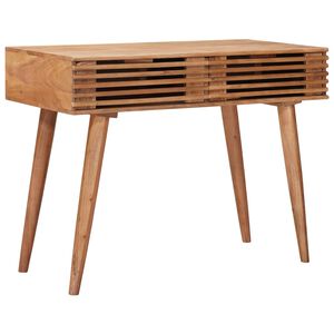 vidaXL Handmade Desk Natural Solid Acacia Wood 100 x 48 x 76 cm