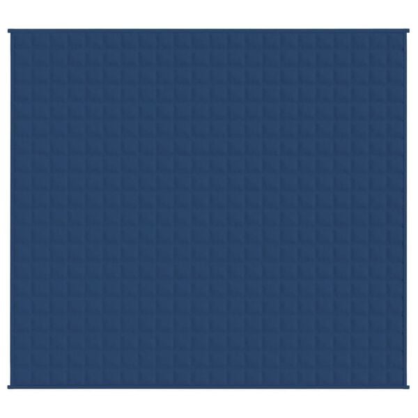 vidaXL Weighted Blanket Blue 220x240 cm King 15 kg Fabric