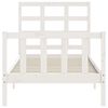 vidaXL Bed Frame without Mattress White 100x200 cm Solid Wood Pine
