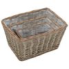 vidaXL Raised Bed 3 pcs Wicker with PE Lining