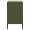 vidaXL Bedside Cabinet Olive Green 36x39x68 cm Steel