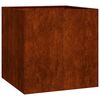 vidaXL Garden Planter Rusty 80 x 80 x 80 cm
