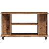vidaXL TV Cabinet with Castors Old Wood 80x40x45 cm Engineered Wood