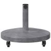 vidaXL Parasol Base Dark Grey Wood look 48 x 48 x 32 cm