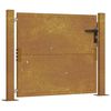 vidaXL Garden Gate 100x75 cm Corten Steel