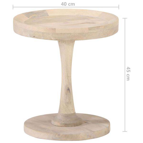 vidaXL Side Table &Oslash;40x45 cm Solid Mango Wood