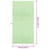 vidaXL Sports Towels 2 pcs Green 140 x 70 cm Polyester and polyamide