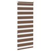 vidaXL Zebra Blind Brown 60x150 cm Fabric Width 55.9 cm Polyester
