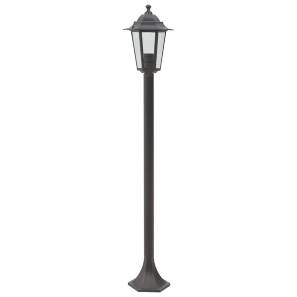 vidaXL Garden Post Lights 6 pcs E27 110 cm Aluminium Bronze
