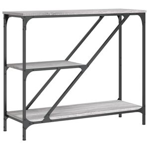 vidaXL Console Table Grey Sonoma 88.5x30x75 cm Engineered Wood