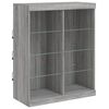 vidaXL Sideboard with LED Lights Grey Sonoma 81x37x100 cm