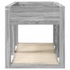 vidaXL Bunk Bed for Kids Grey Sonoma 90 x 190 cm Engineered Wood
