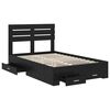 vidaXL Bed Frame with Drawer with Headboard Manual Engineered Wood