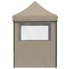 vidaXL Party Tent Folding Taupe 200 x 200 x 306 cm Oxford Fabric
