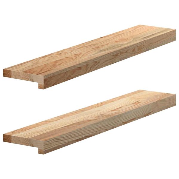 vidaXL Window Sills 2 pcs&nbsp;Untreated 80x15x2 cm Solid Wood Oak