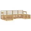 vidaXL Outdoor Sofa Set 5 pcs White 249 x 122.5 x 73 cm
