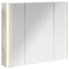 vidaXL Bathroom Mirror Cabinet Concrete Grey 83.5 x 15.5 x 70 cm