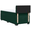 vidaXL Box Spring Bed with Mattress Dark Green 90x200 cm Velvet