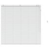 vidaXL Venetian Blind White 140 x 130 cm 35 mm Solid Paulownia Wood