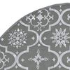 vidaXL Luxury Christmas Tree Skirt with Sock Grey 90 cm Fabric