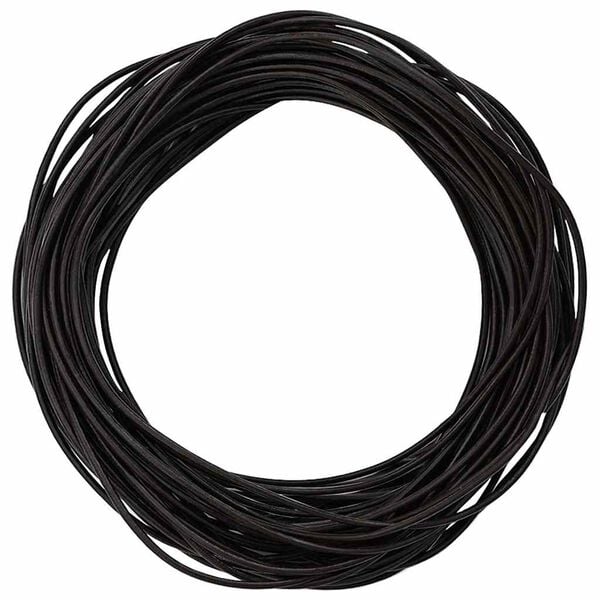 vidaXL Leather Cord Dark Brown &Oslash;2 mm x 50 m Leather