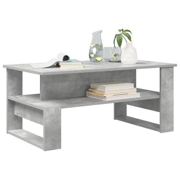 vidaXL Coffee Table Concrete Grey 90 x 50 x 40 cm Engineered Wood