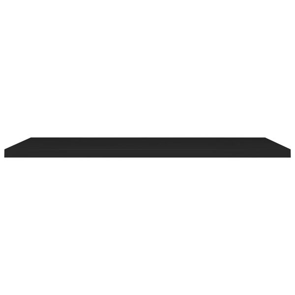 vidaXL Floating Wall Shelf Black 120x23.5x3.8 cm MDF