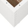 vidaXL Garden Planter White 70x70x72.5 cm Solid Wood Pine