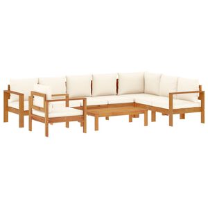 vidaXL 6 Piece Garden Sofa Set with Cushions Solid Wood Acacia