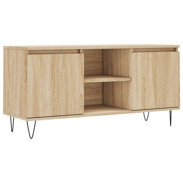 vidaXL TV Cabinet Sonoma Oak 104x35x50 cm Engineered Wood