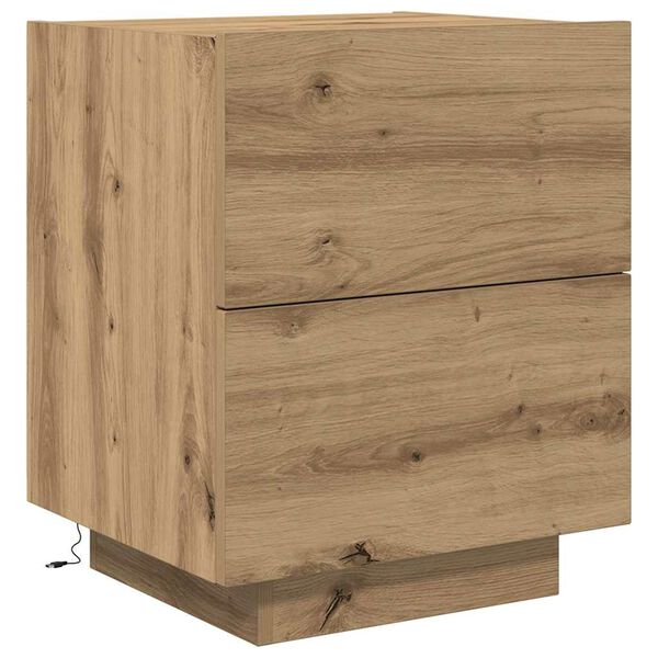 vidaXL Bedside Cabinet Artisan Oak 45 x 40 x 55 cm Engineered Wood