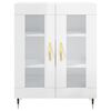 vidaXL Sideboard High Gloss White 69.5x34x90 cm Engineered Wood