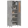 vidaXL Highboard Concrete Grey 69.5x34x180 cm Engineered Wood