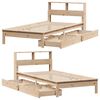 vidaXL Bookcase Bed without Mattress 90x200 cm Solid Wood Pine