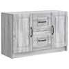 vidaXL Sideboard Grey Sonoma 89 x 34.5 x 57 cm Engineered Wood