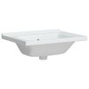 vidaXL Bathroom Sink White 61x48x19.5 cm Rectangular Ceramic